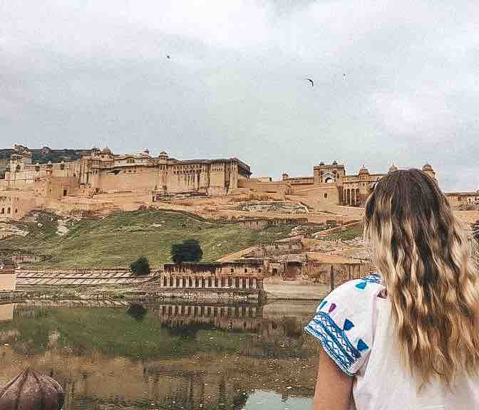 Looking out to Amber fort from a distance 