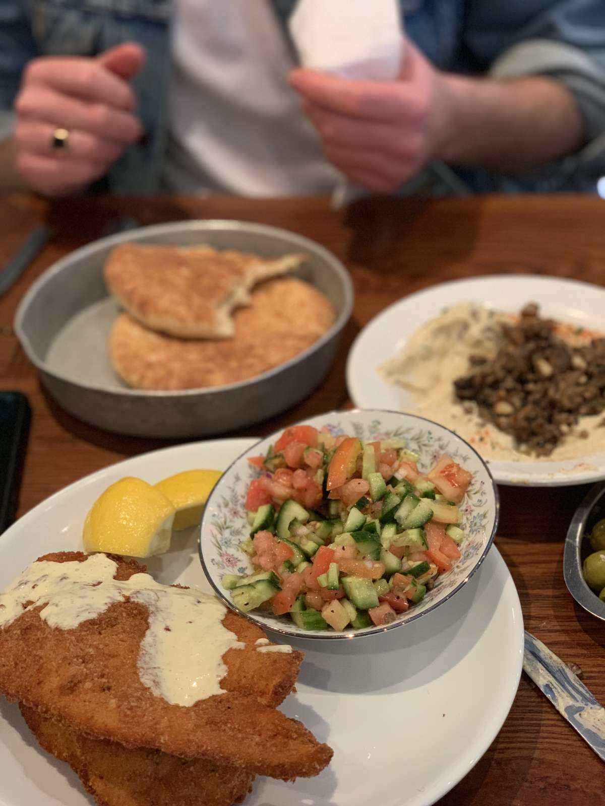 The schnitzel is unreal