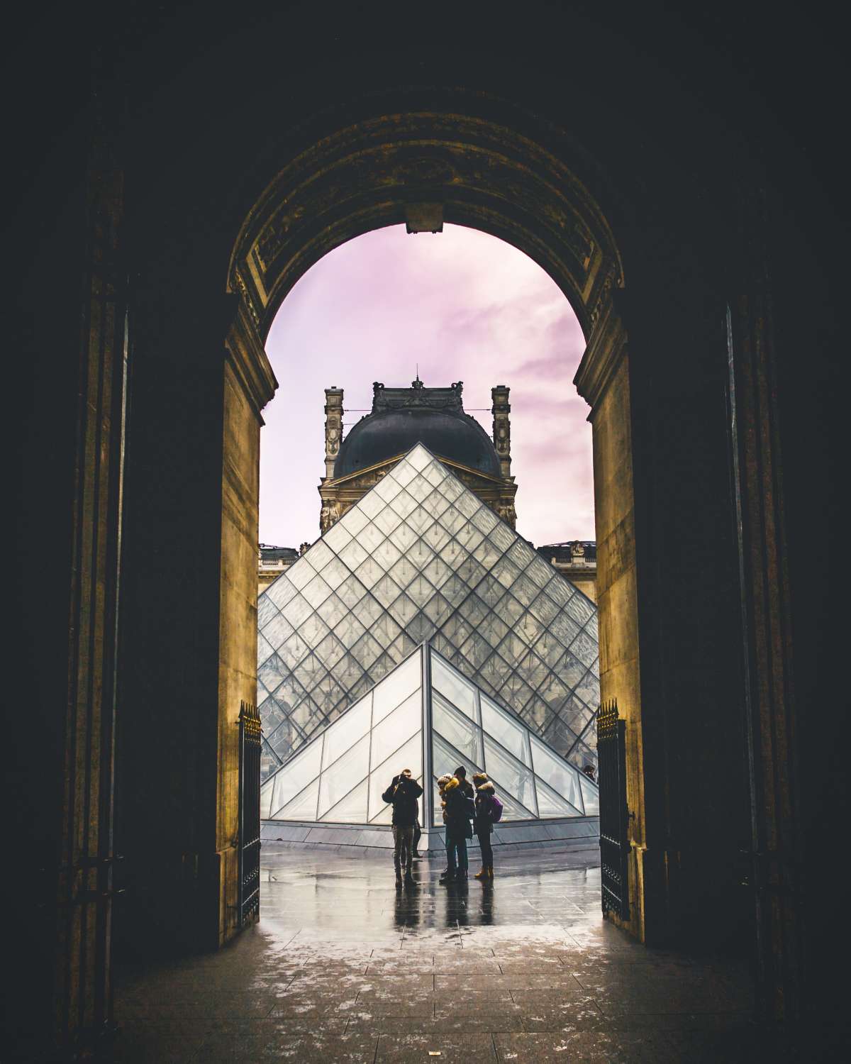 The Louvre walkway