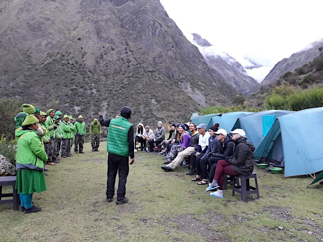 Meeting our incredible porters