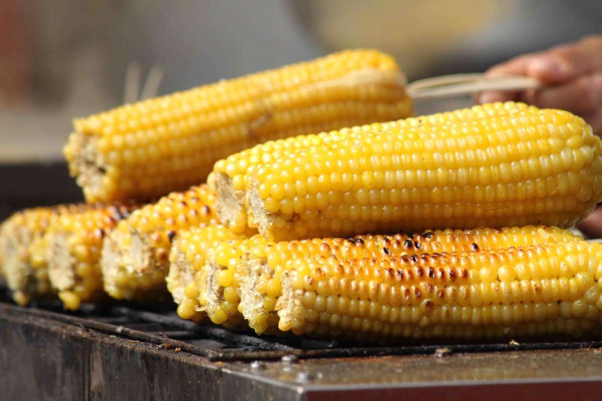 Grilled corn is one item found in most parts of the world as well