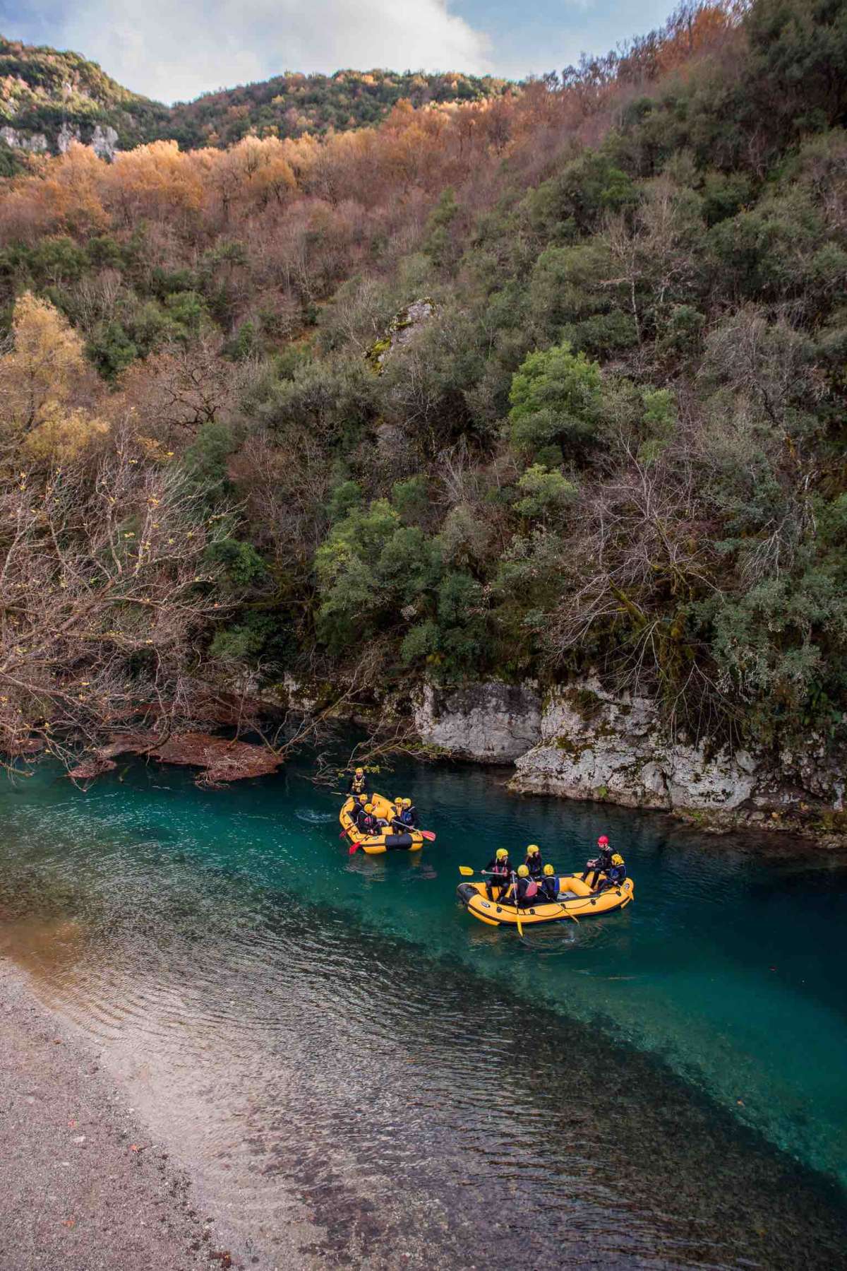 Rafting in Voidomatis river, near Aristi village, Zagorochoria