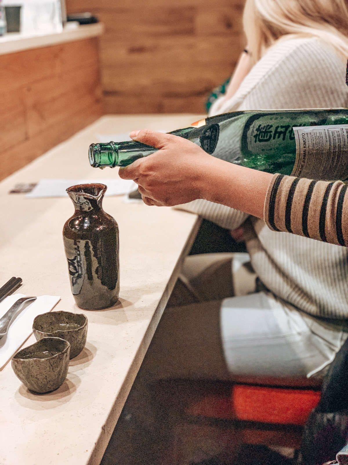I was in love with the sake cups and carafe