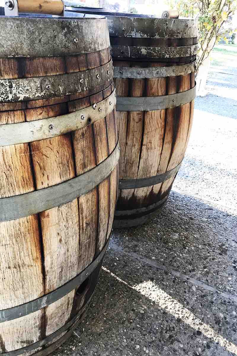 Casks Repurposed to Smoke the Meats