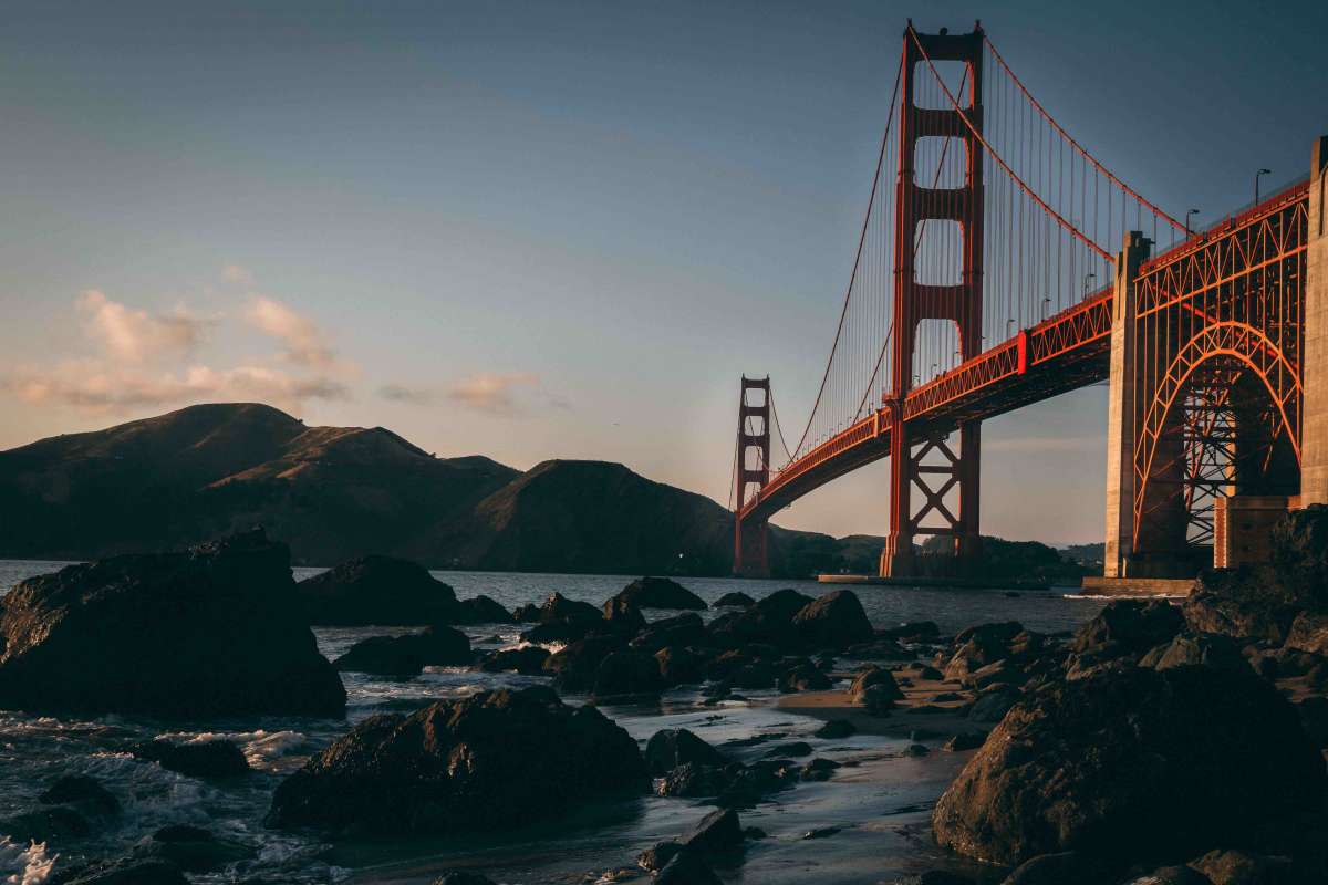 Golden Gate Bridge Before Sunset. 