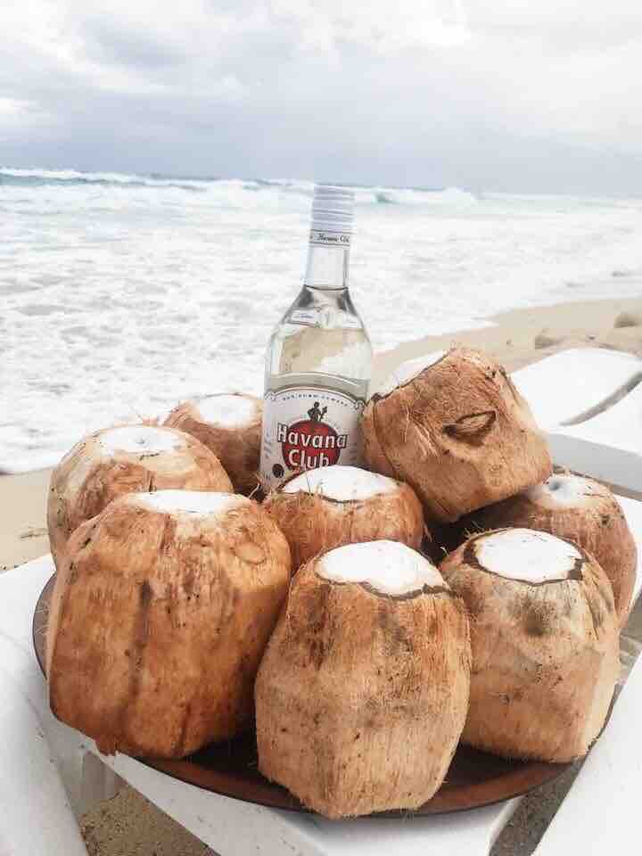 Havana rum and coconut water in Havana 