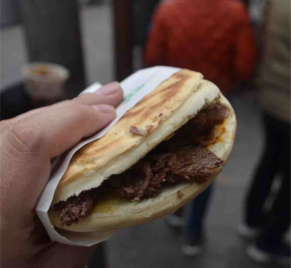 The first item i tried was grilled mutton in Uighur Nan Bread 