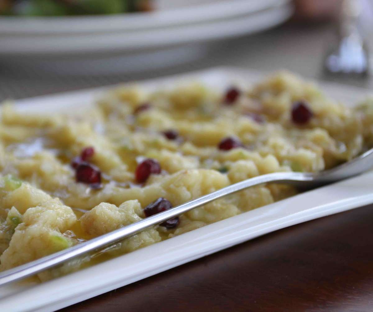 Mutabbal Eggplant sprinkled with pomegranite