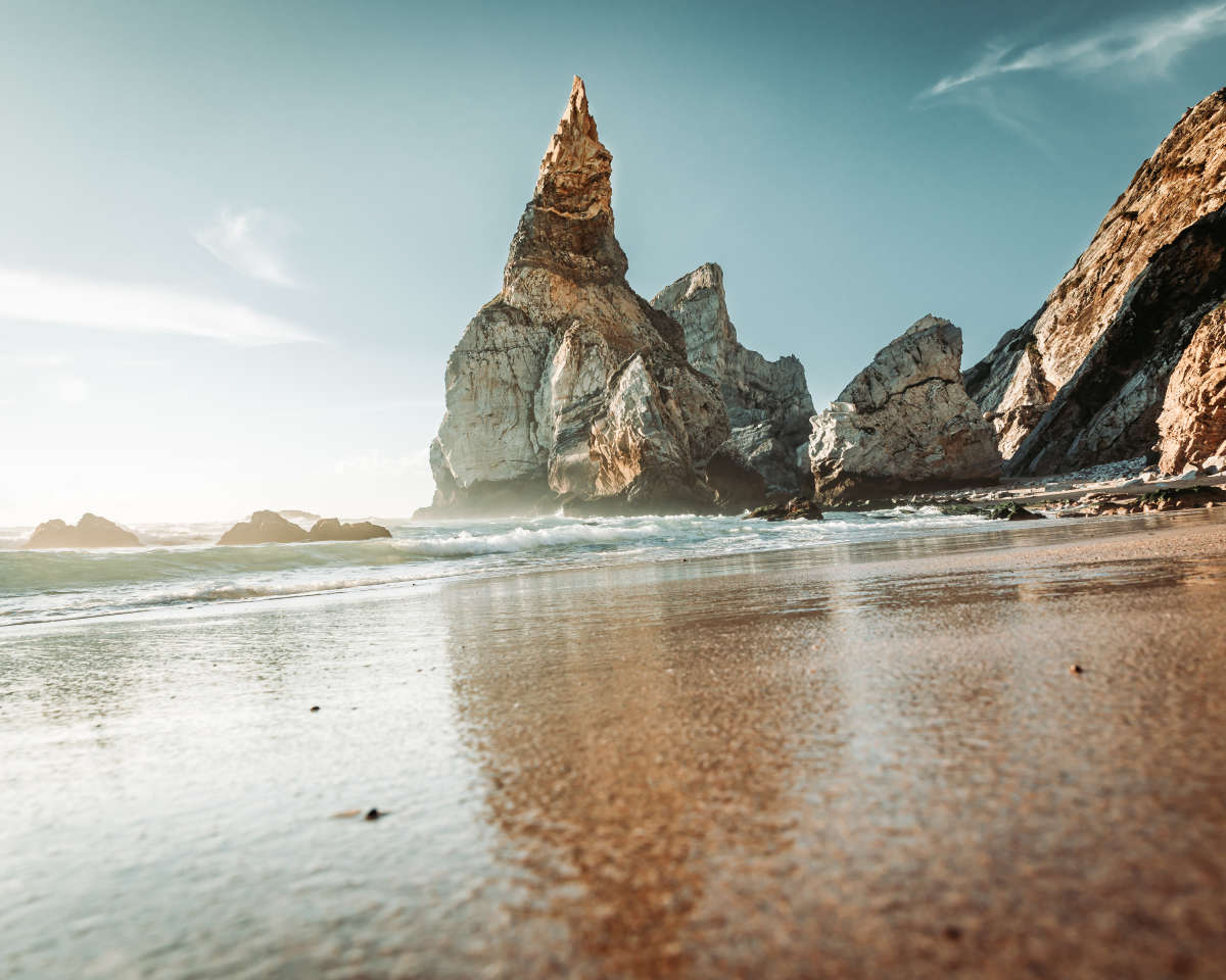 This rock is the main attraction of the beach. The beach itself has stunning beauty to it