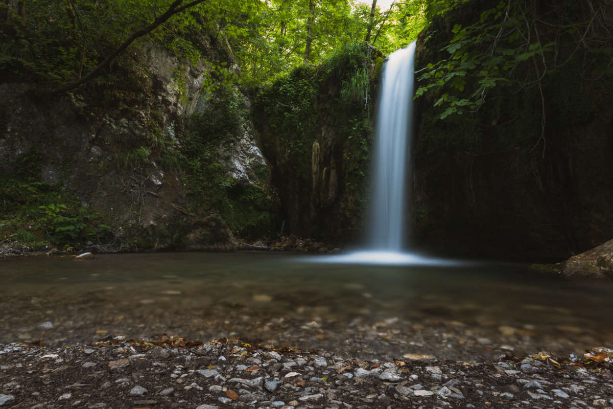 Small yet beautiful waterfalls along the path