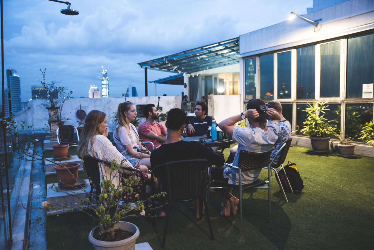 Dinner at a Penthouse