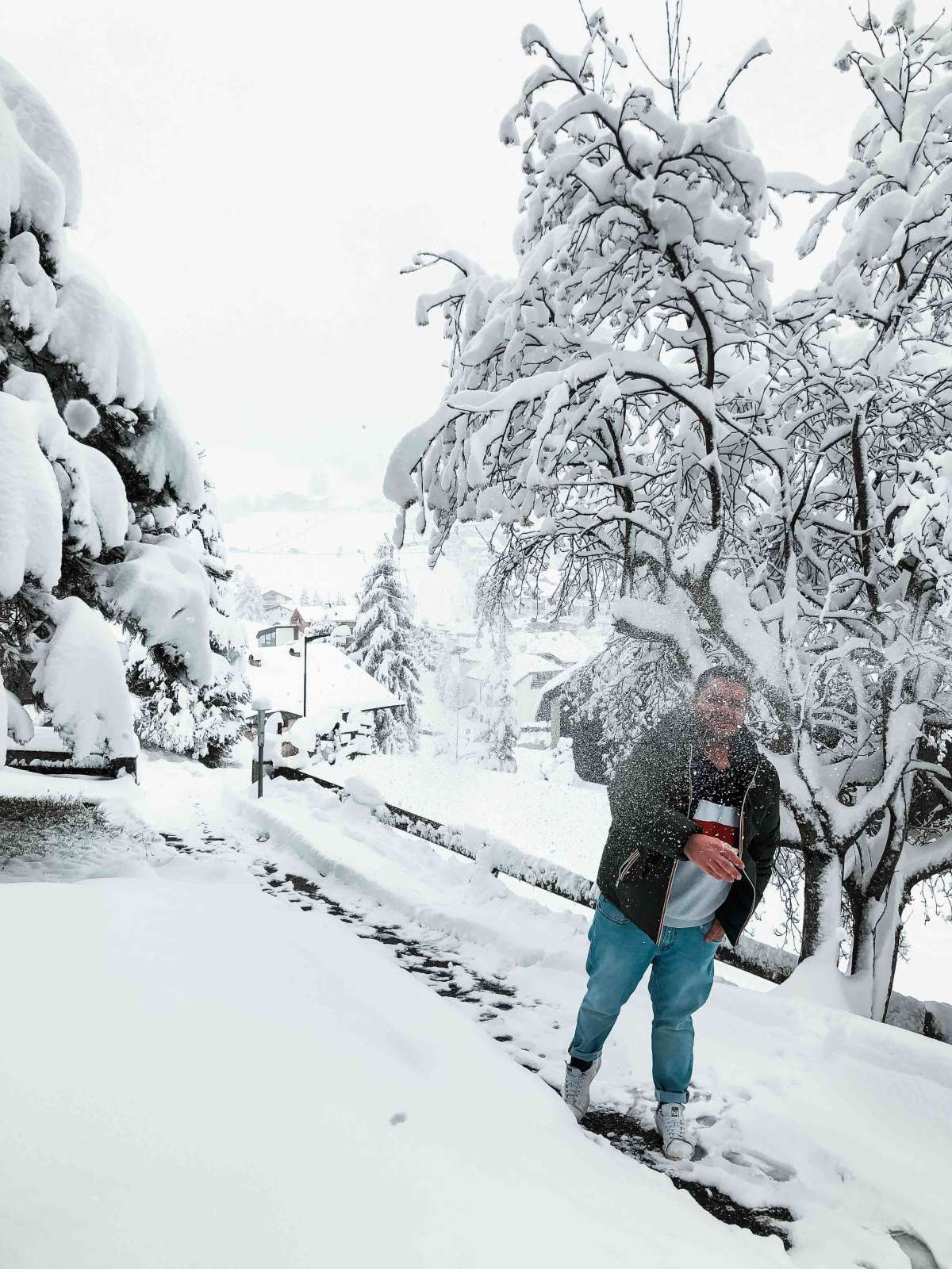 Selva di Val Gardena under the snow