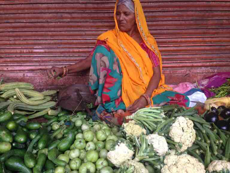 Colourful woman from Jaipur 