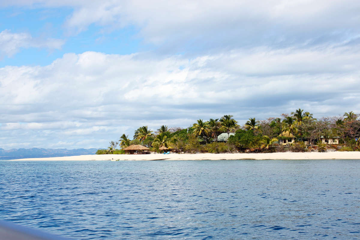 The small island only has 10 beach cottages