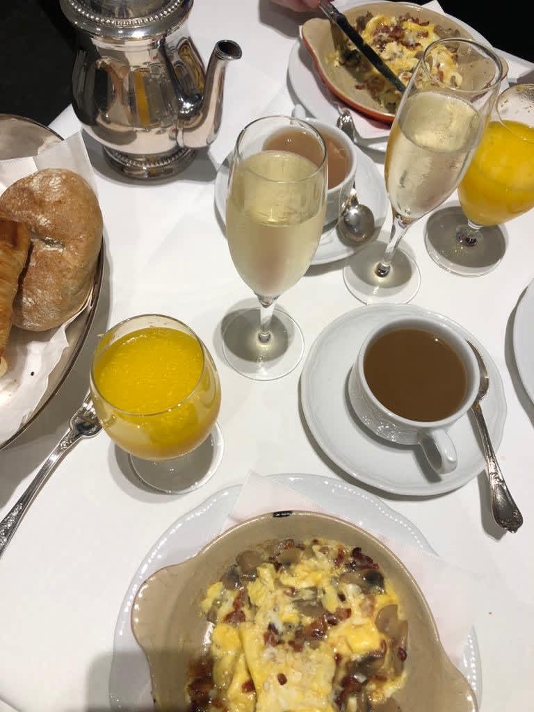 Our winning champagne breakfast