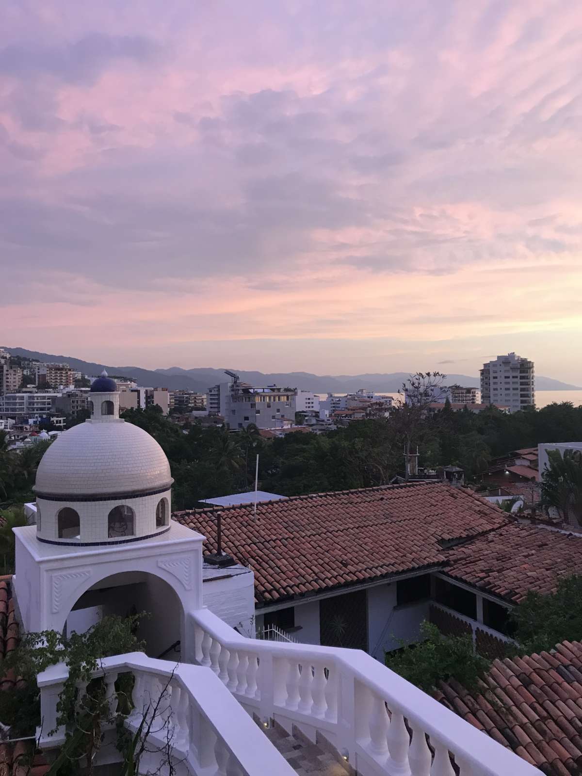 Sunset view overlooking Zona Romantica