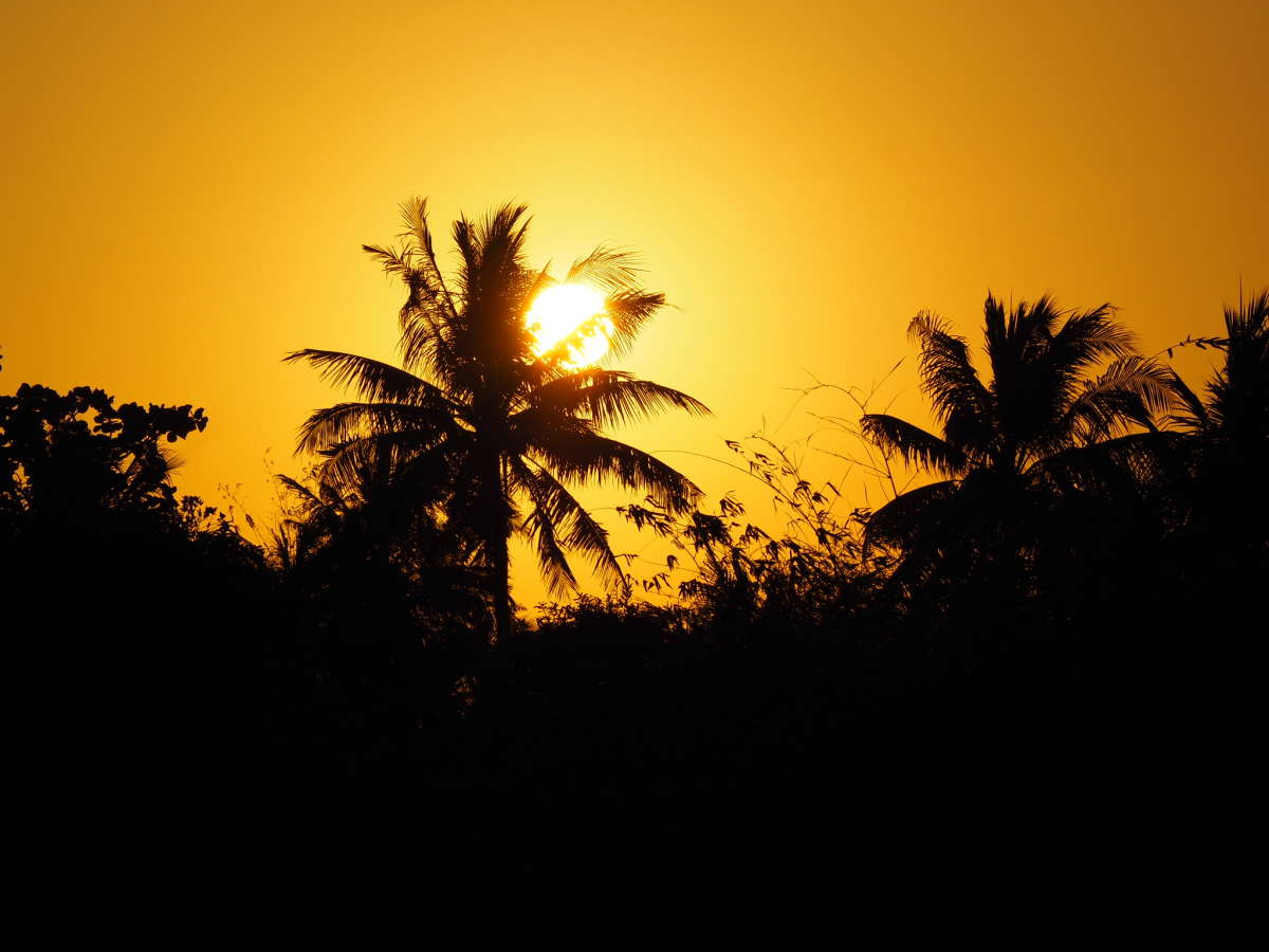 Sunset over Mekong