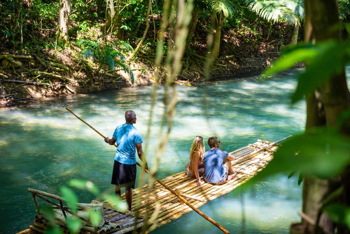 Rafting the Martha Brae River