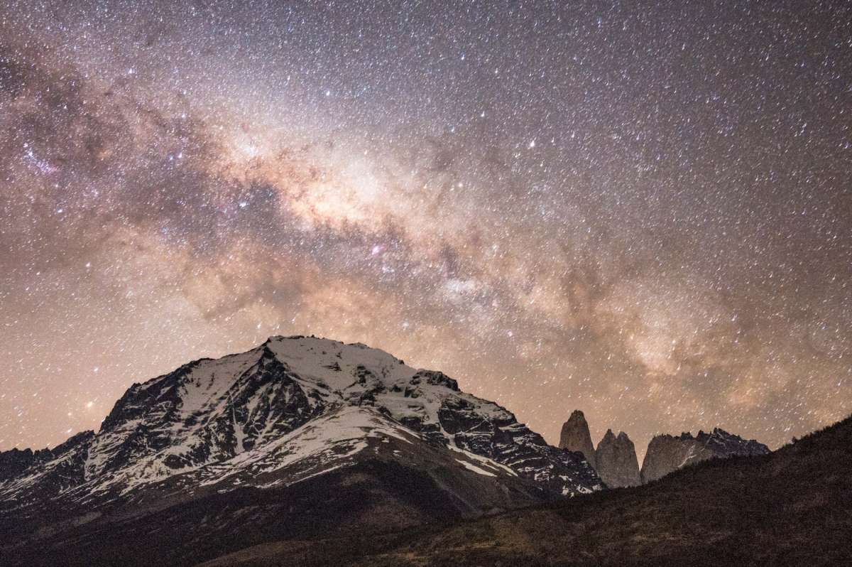 Torres del Paine National Park by night