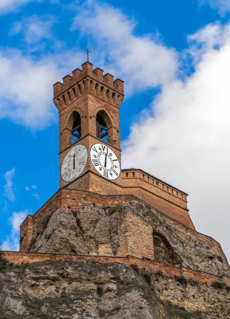 Clock tower in Brisighella