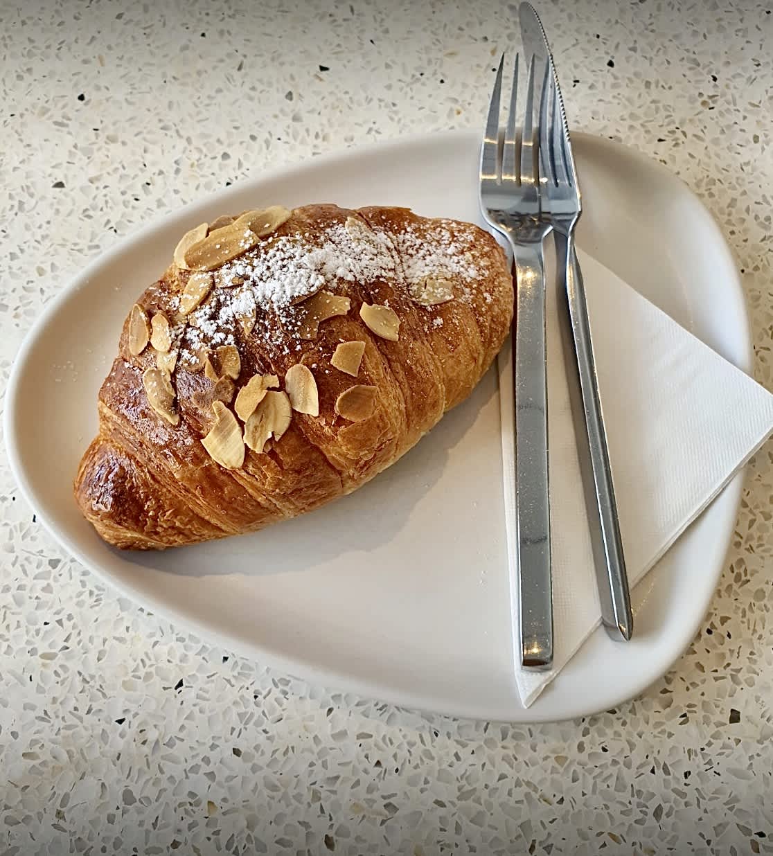 Warm Almond Croissant was to die for