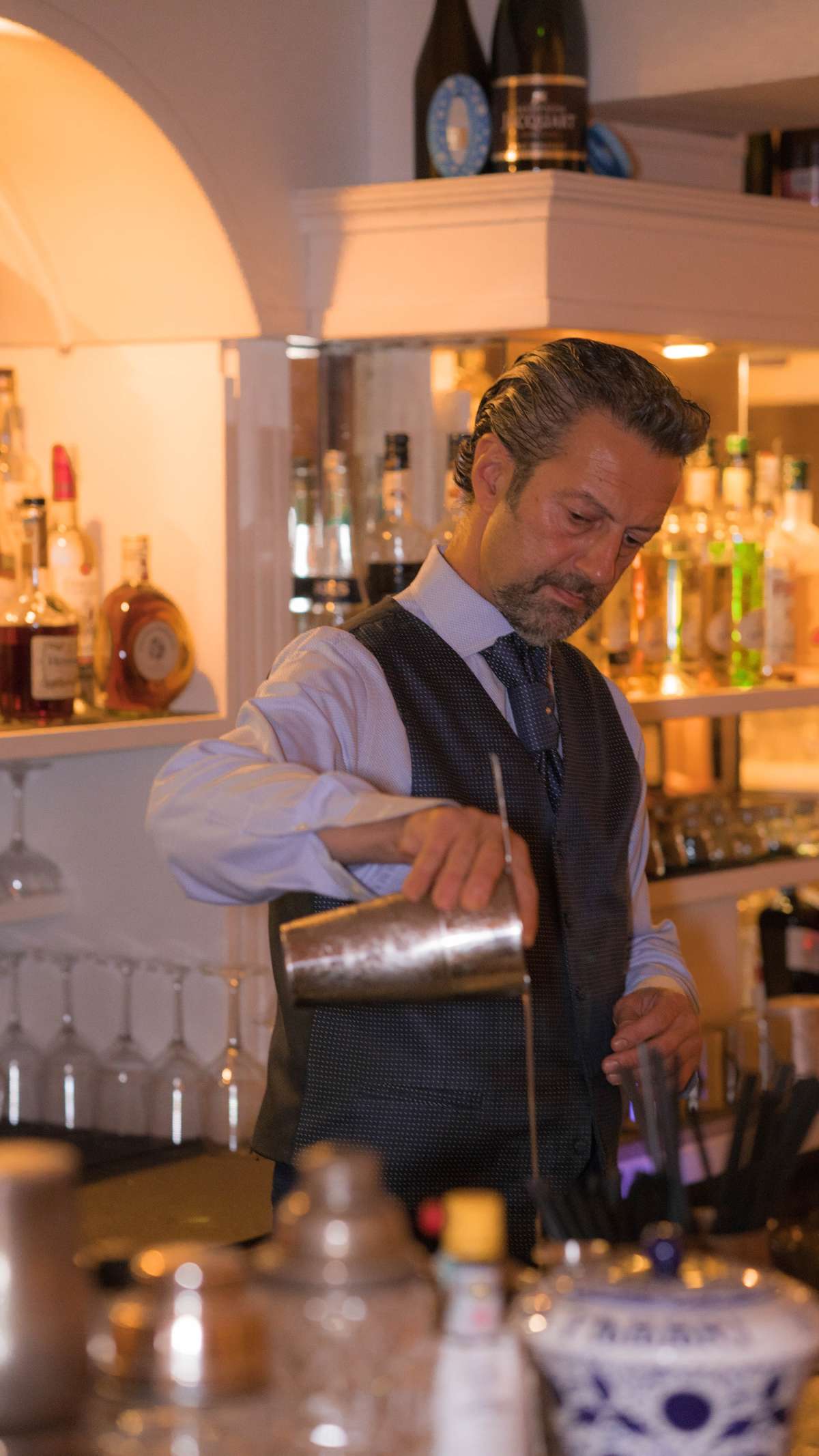 Celestino Salmi, owner and barman of  Locanda CelesyiAle, Bologna