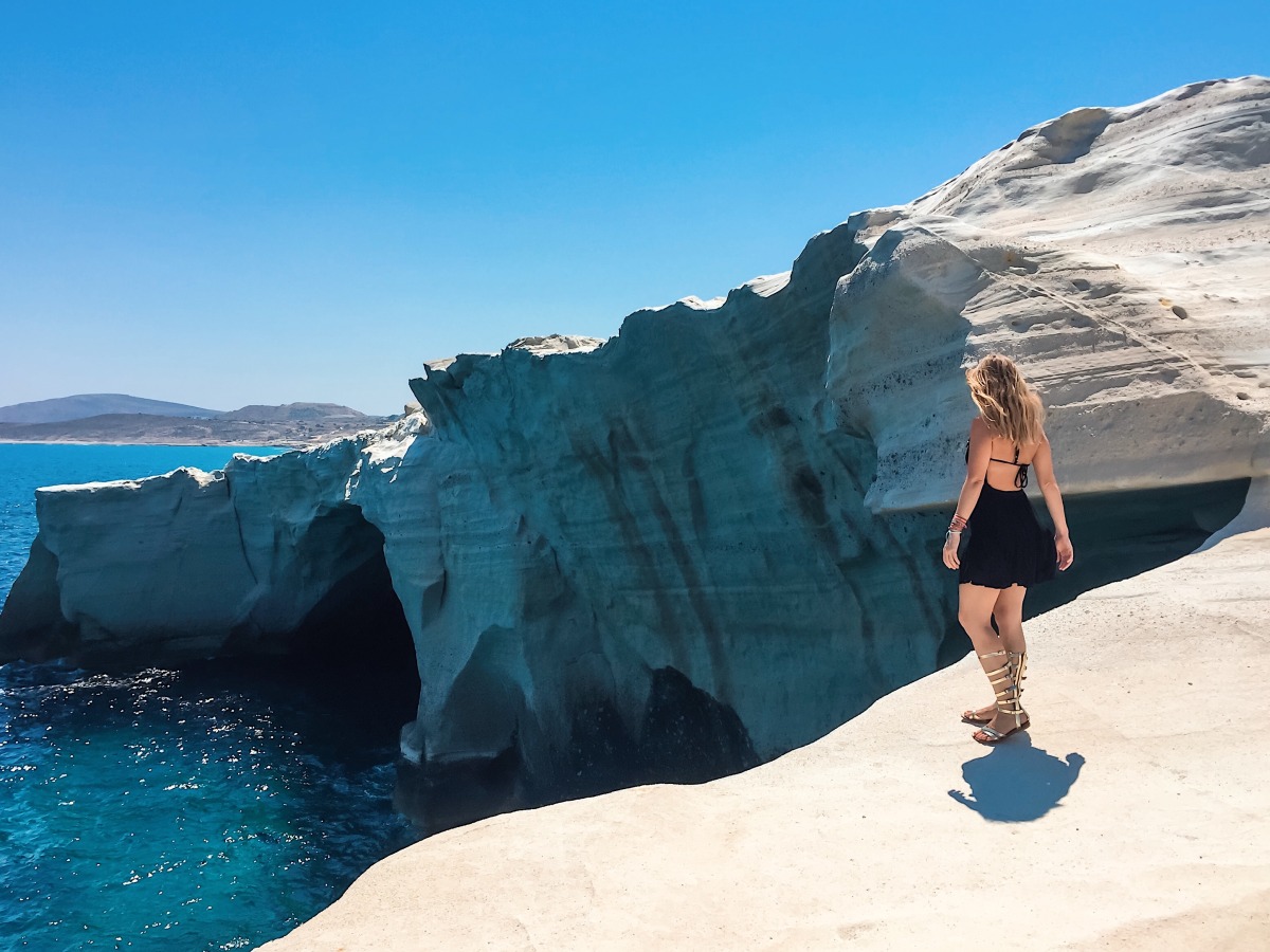 Road Trip to Milos Island Story Hero Traveler