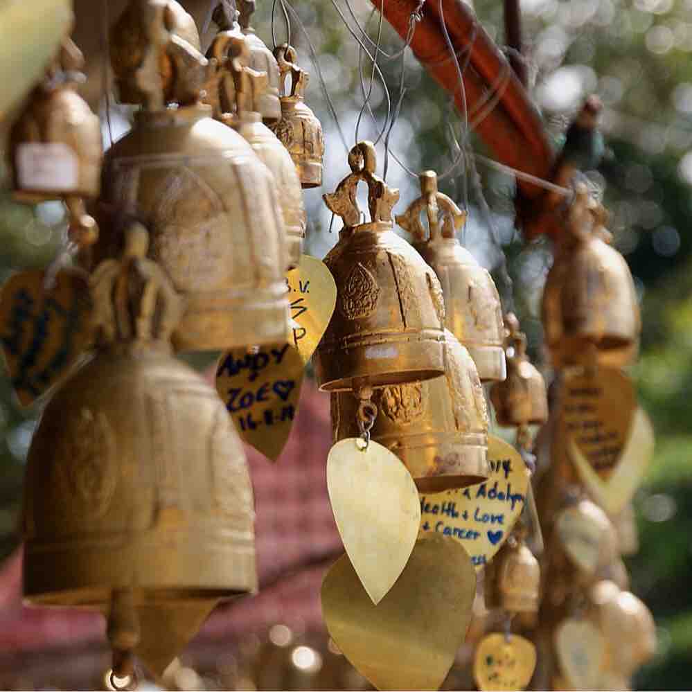 Brass Bells where you can write your wishes