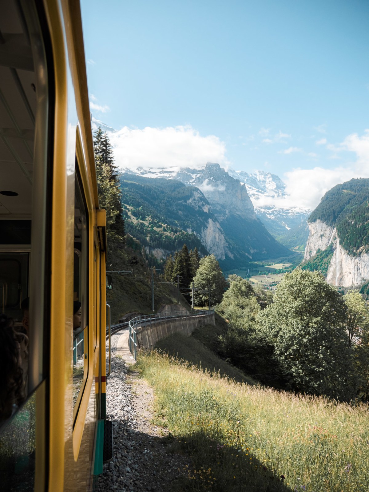 views from the train ride up to wengen