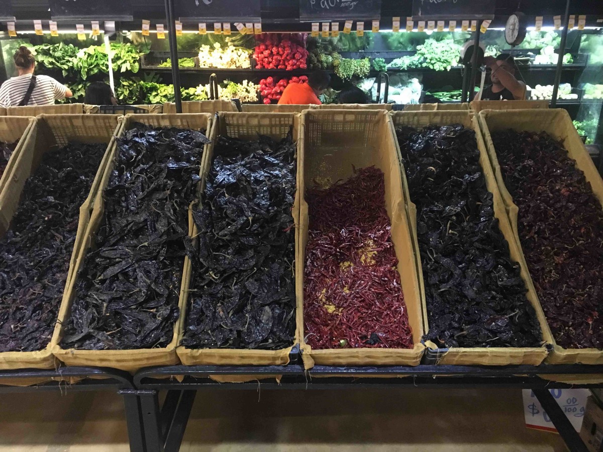 Just an example of spicy peppers in Tulum’s supermarket