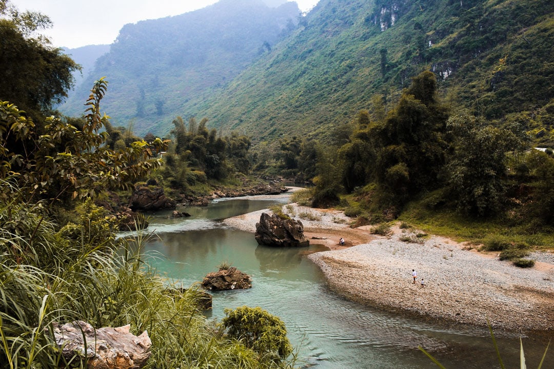 Peaceful creek on the way to Dong Van