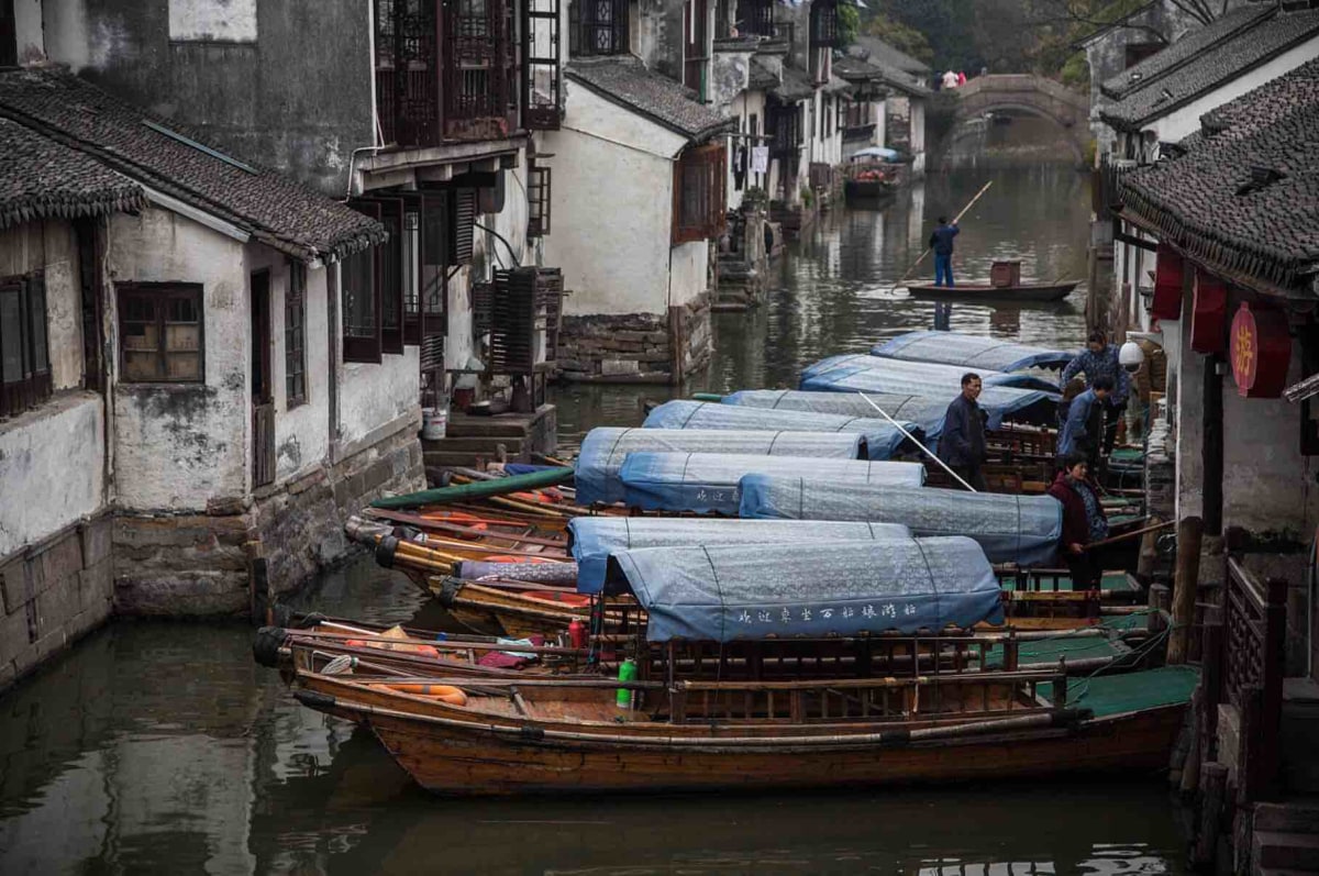 Boats lined up and ready