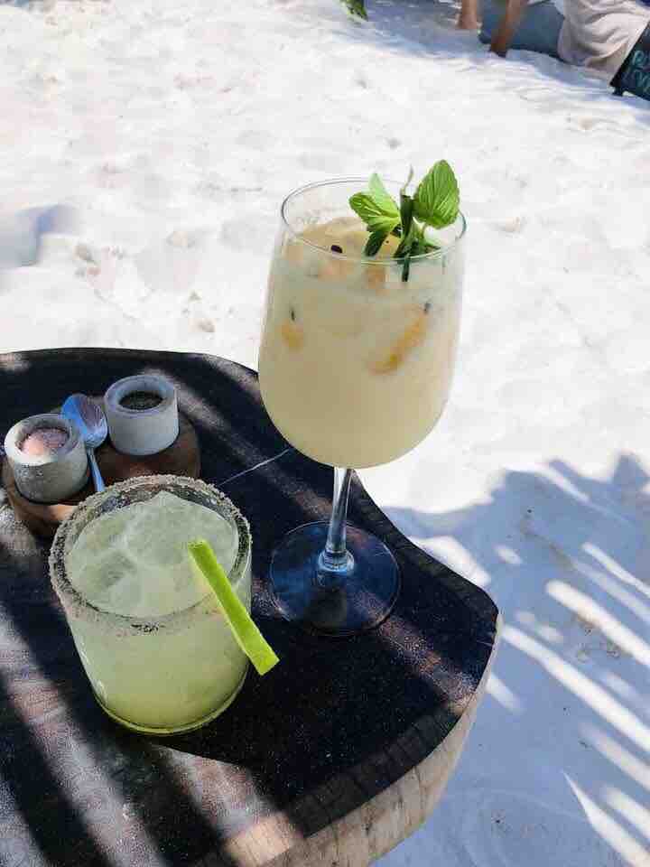 Cocktails on the beach
