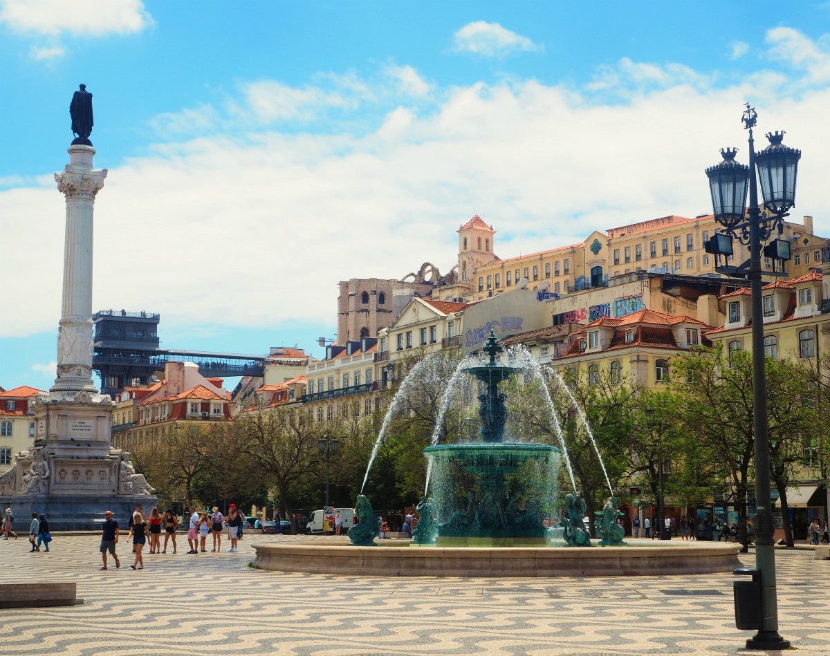 Rossio square in Lisbon