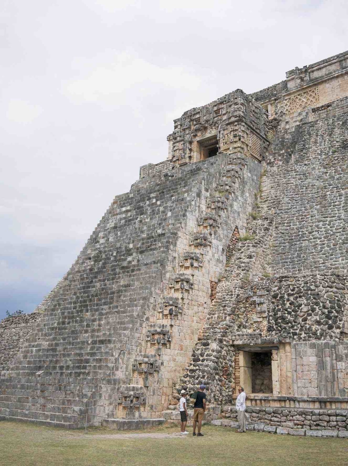 uxamal ruins with our guide Roberto