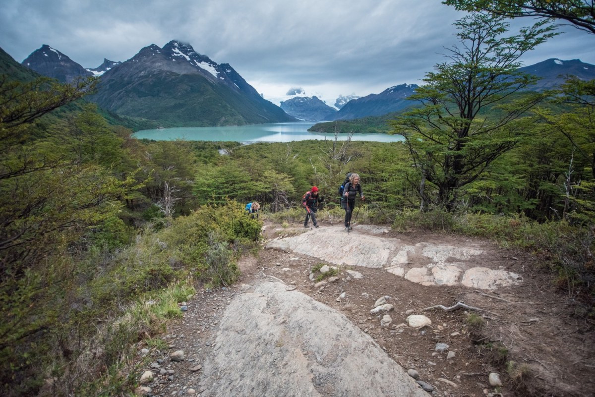 Leaving the Dickson campsite in the early morning