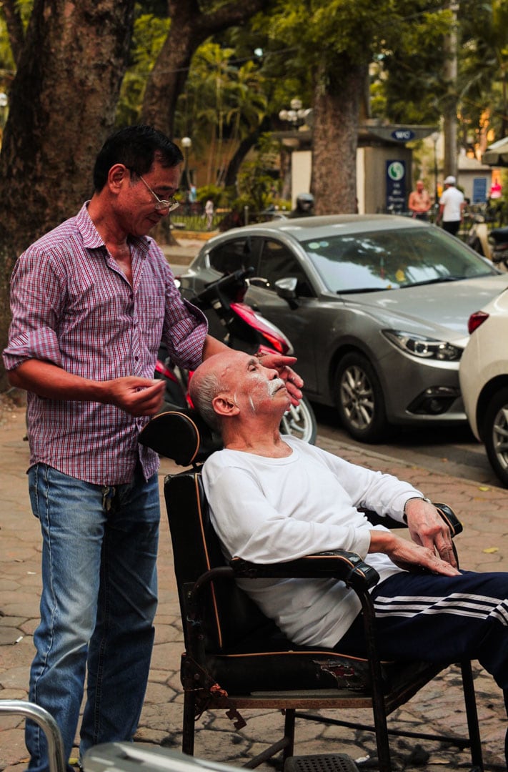 Barber on the street