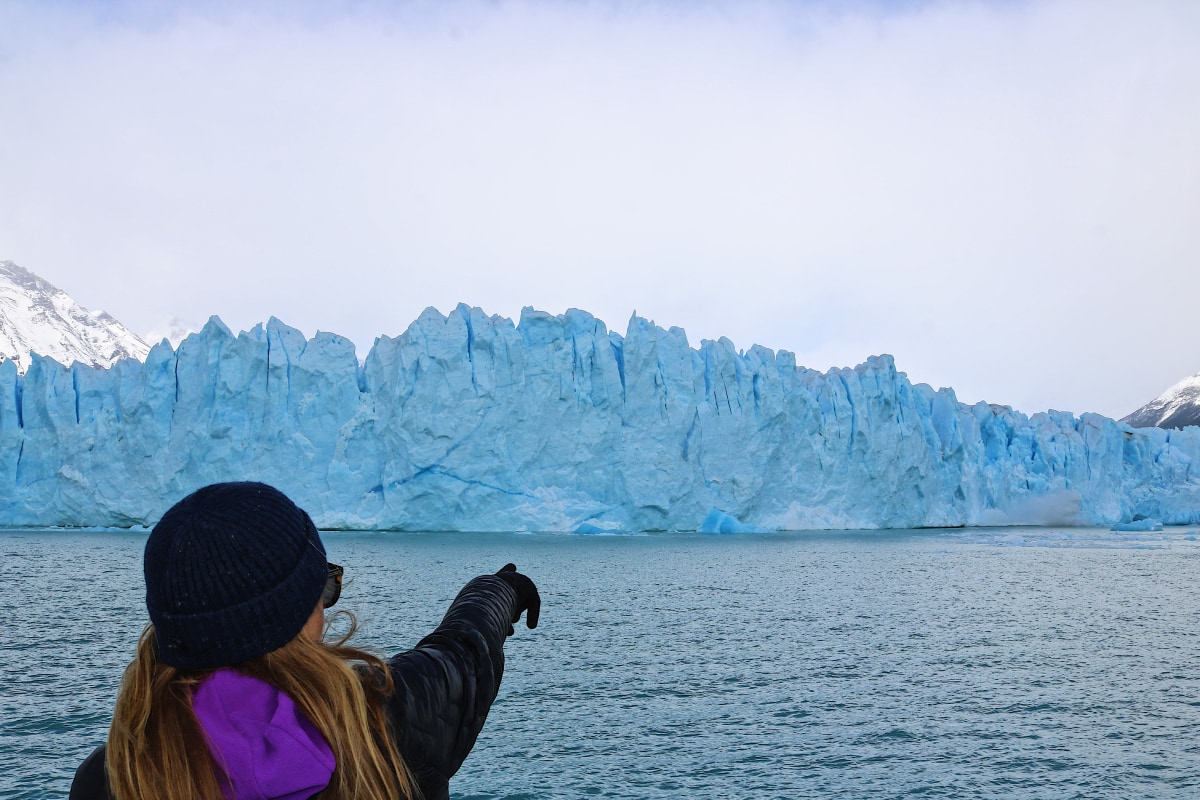 Spotting falling ice from the boat