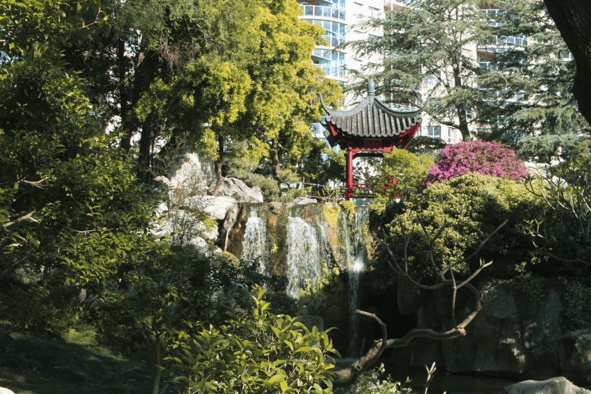 Rocks and Waterfall