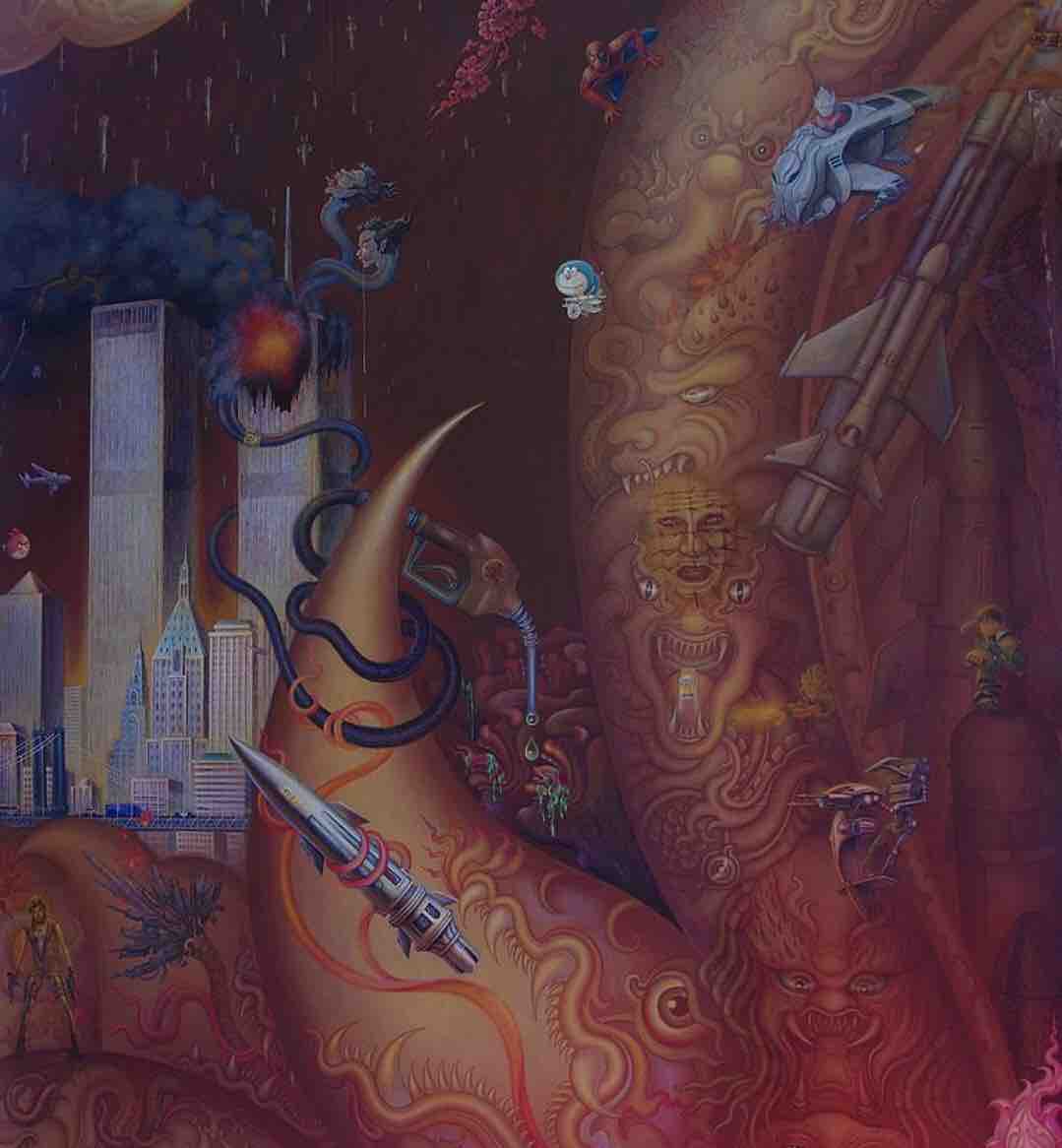 Mural inside the Ordination Hall