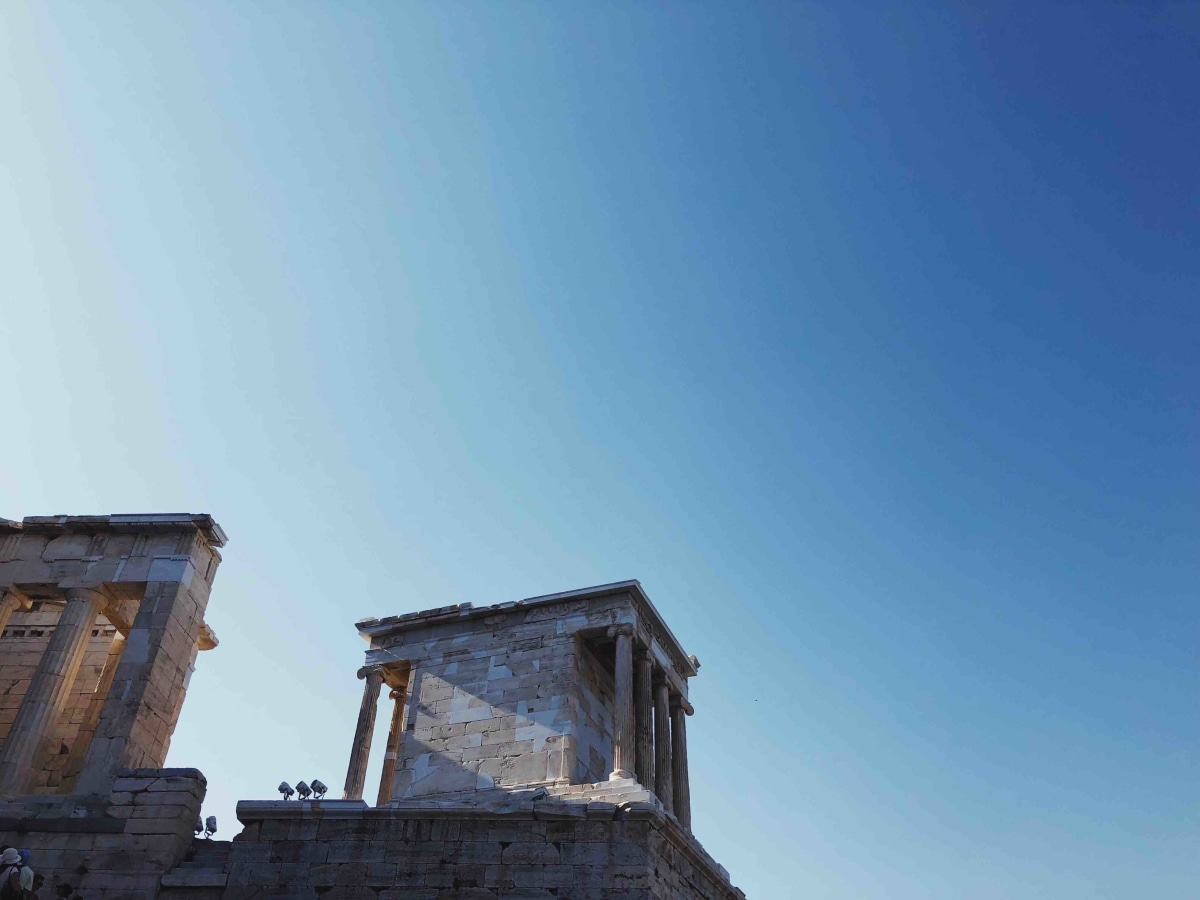 climbing to the acropolis