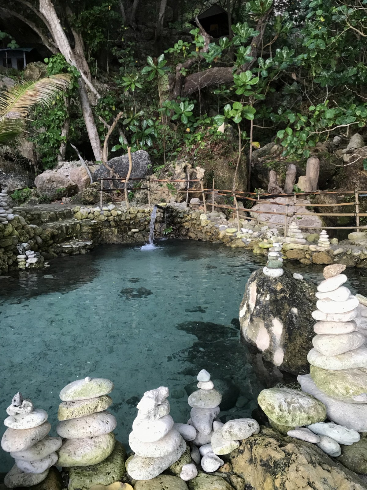 Natural pool by tembling beach