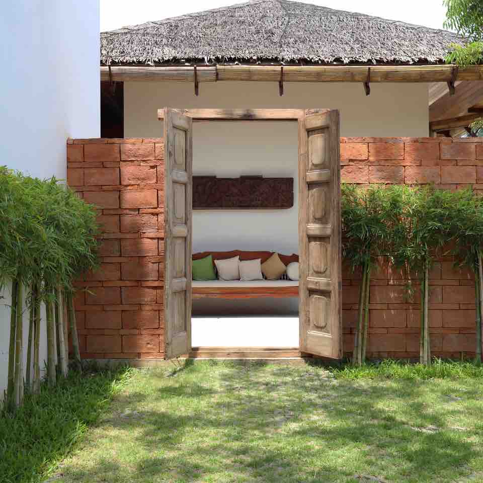 Courtyard Entrance to Cho Fah Residence