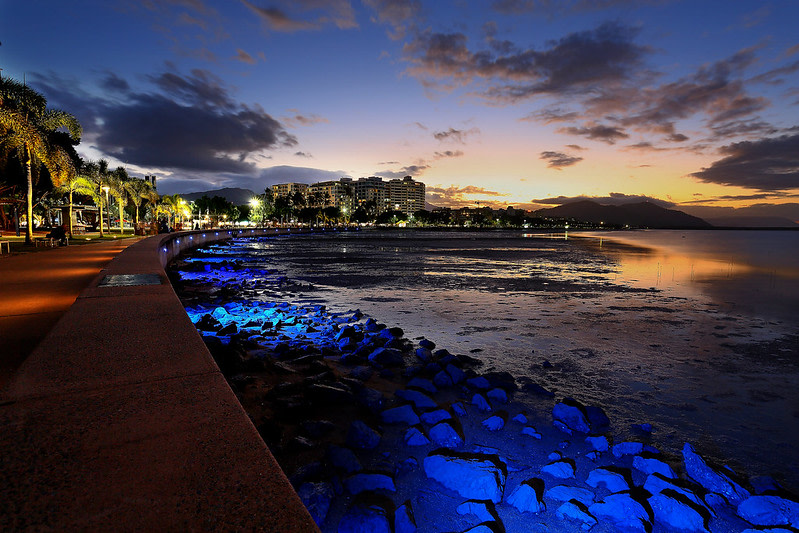 City Boardwalk at Sunset