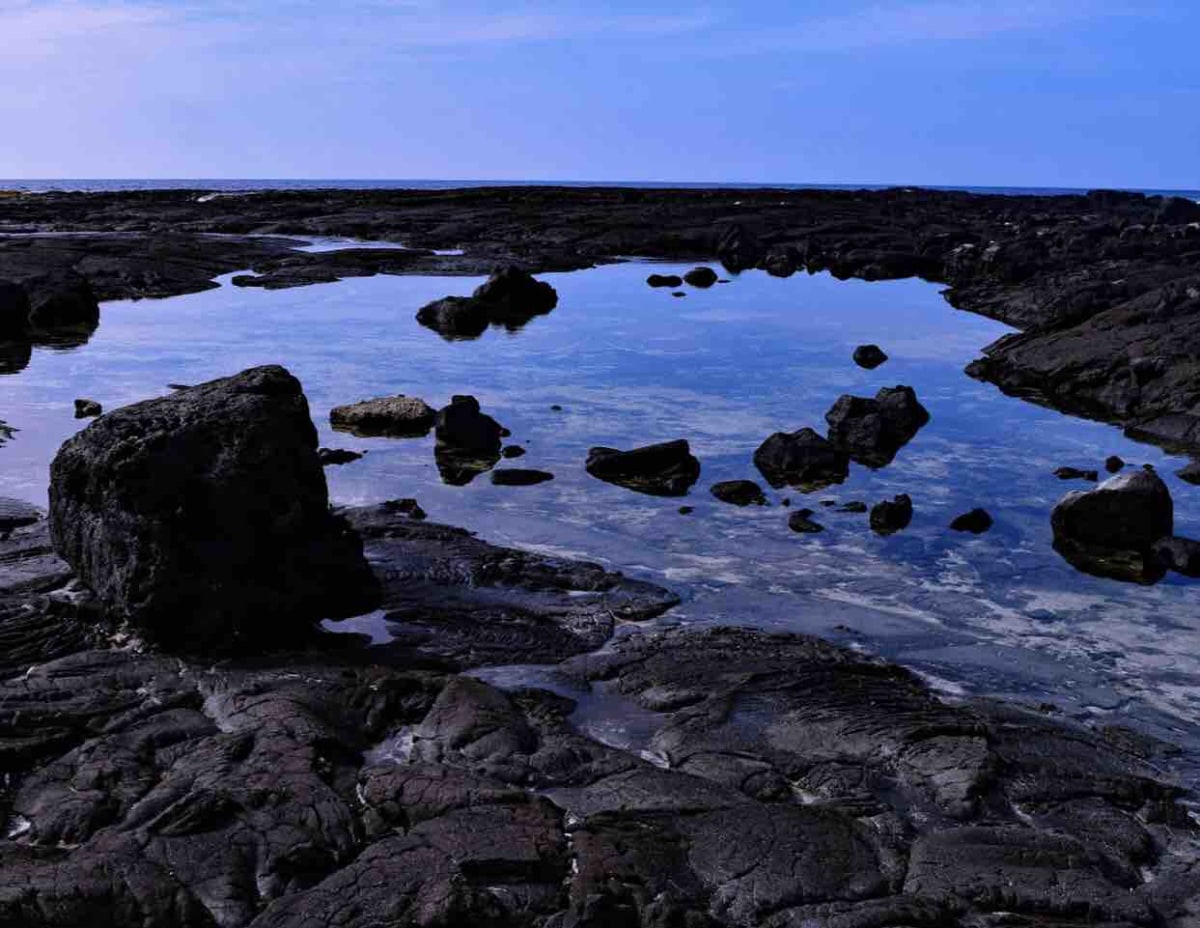 Reflection in a Lava Rock Pool