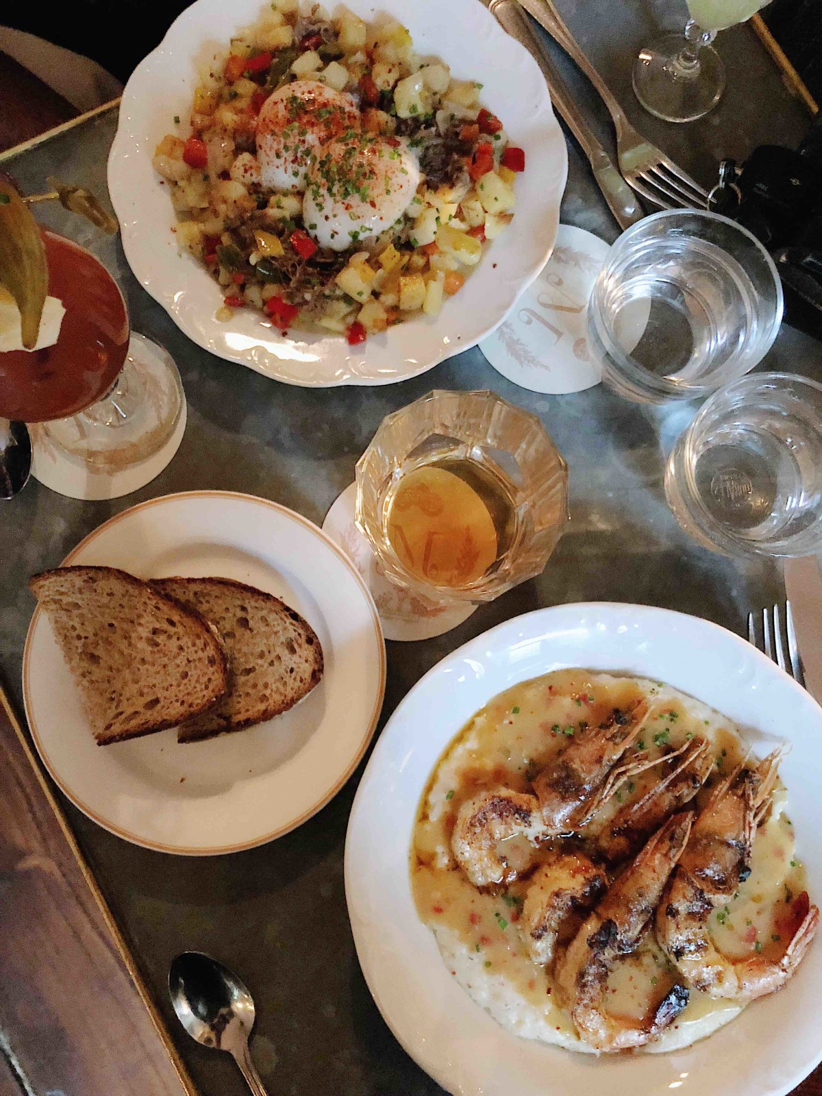 Joe and I love day drinking and brunching on the weekends. Our go to place is almost always Maison Premiere, the brunch menu is so delicious. Please order the shrimp \x26 grits. Thank me later.