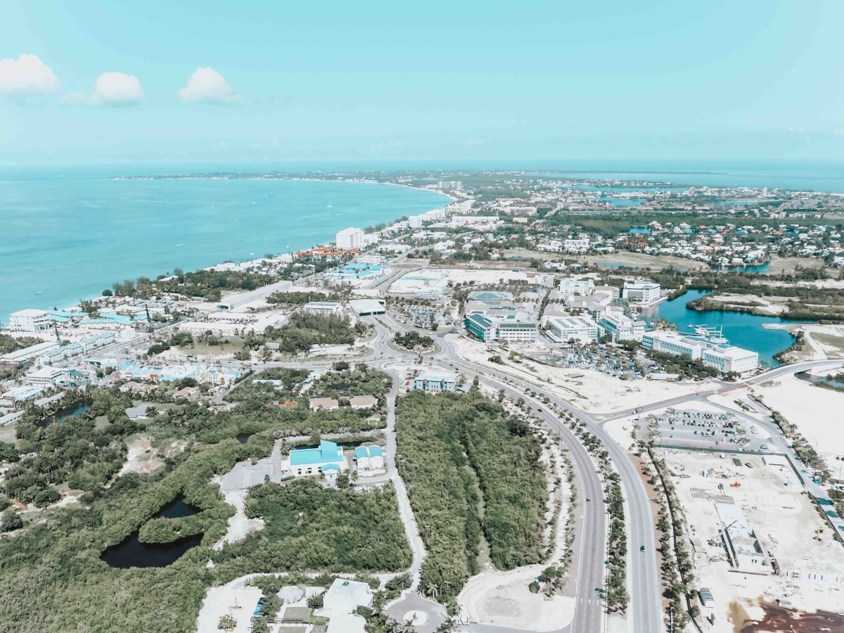 See all of George Town from above