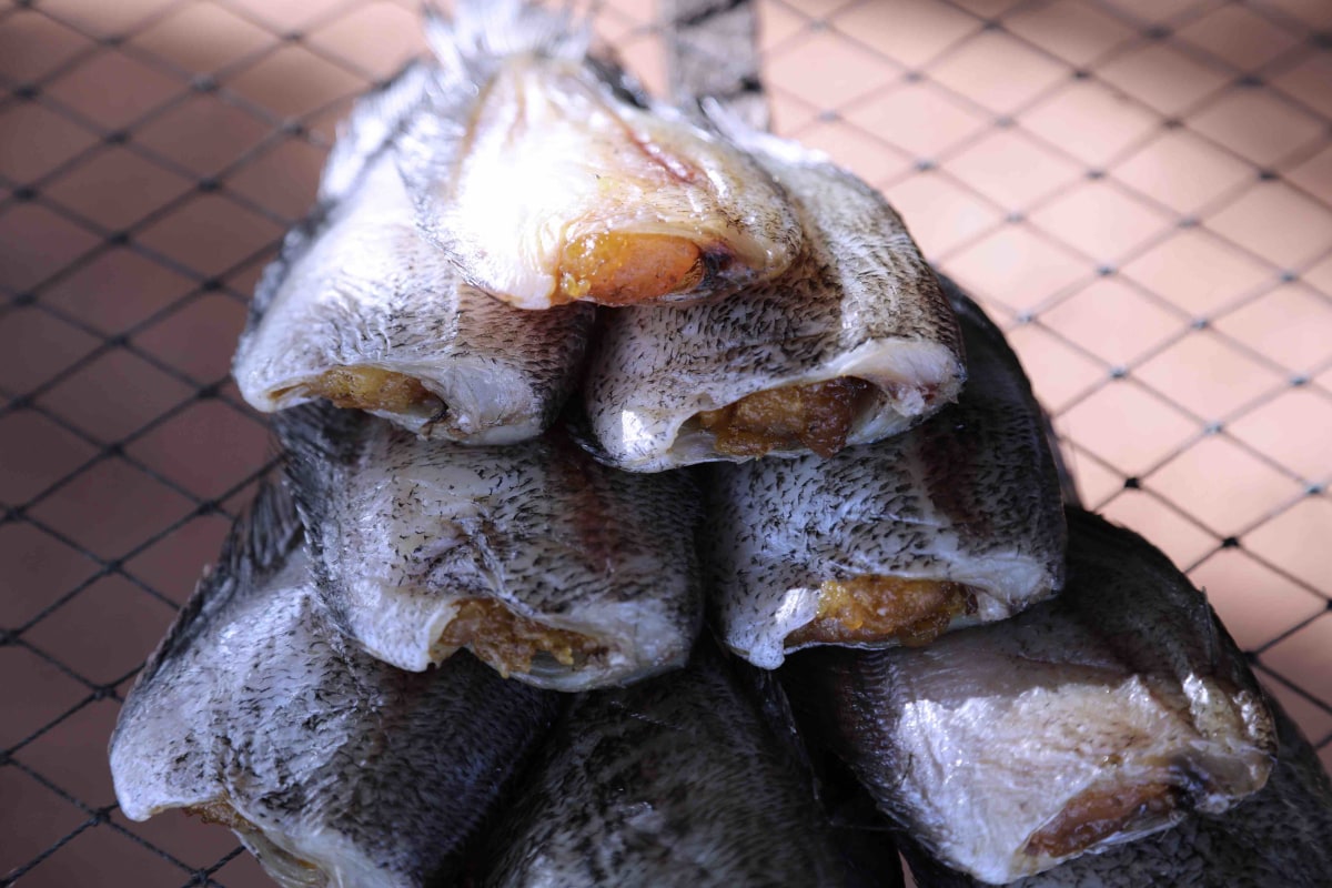 Salted fish for sale
