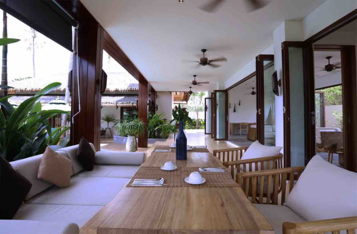 Dining Area with View of the Living Areas