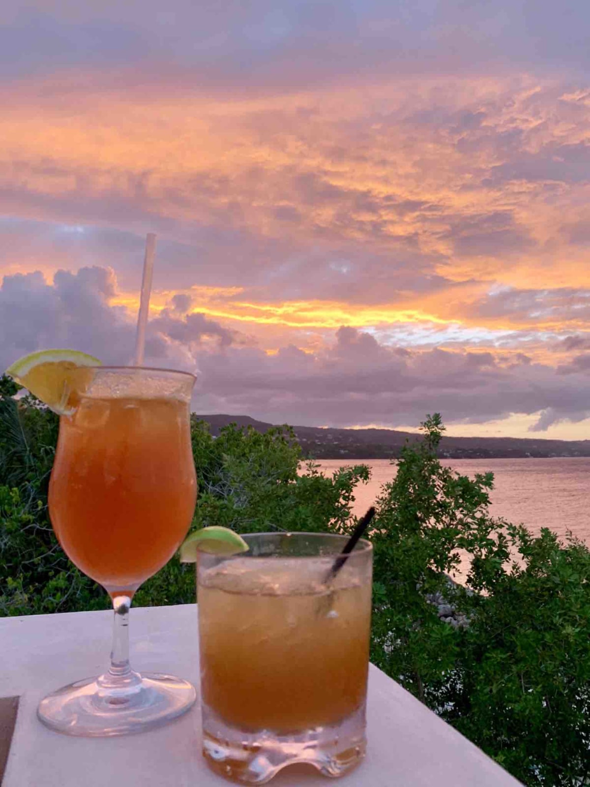 Sunset cocktails
